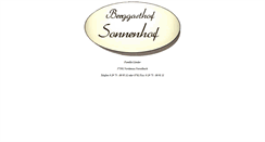 Desktop Screenshot of berggasthof-sonnenhof.de